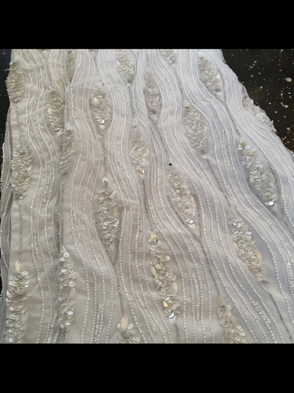Retrofete White Halter Sequin Gown XS new w tags - Picture 9 of 10